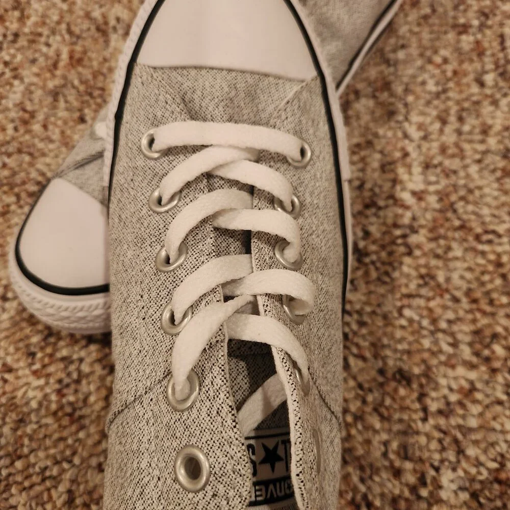 Gray Converse AllStars - Picture 2 of 3